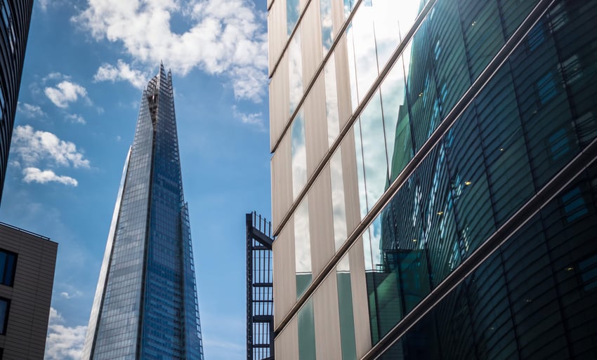 Skyscrapers in the City of London.